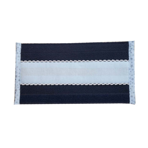 Nasenschoner blau/hellblau/schimmernde Sterne WB - Biniebo