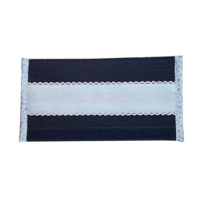 Nasenschoner blau/hellblau/schimmernde Sterne WB - Biniebo